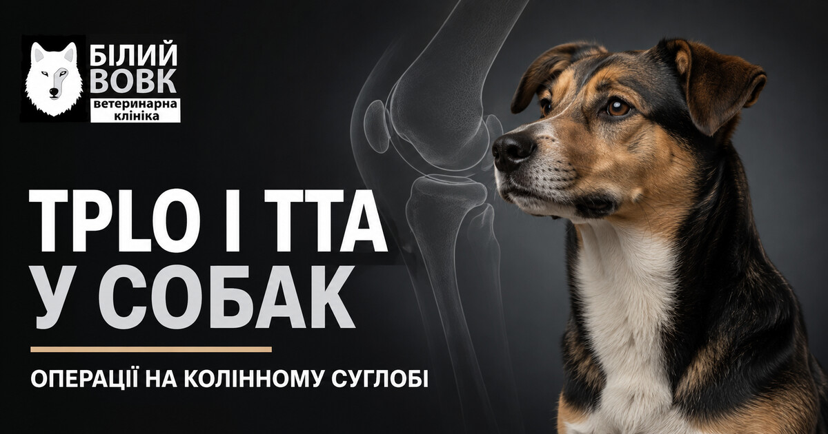 TPLO і TTA у собак — операції на колінному суглобі