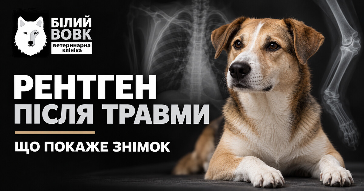 Рентген собаки після травми